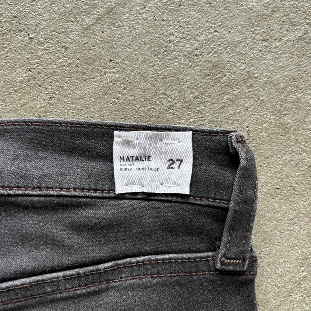 BRAND NEW Hudson Natalie Pants Womens Size 27 Black Super Skinny Ankle Mid‎ Rise